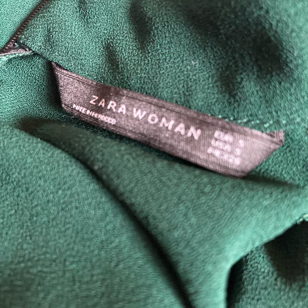 *As Seen On TV* Zara Woman Short Sleeve Shift Dress V Neck Collared Detail Small - Picture 7 of 8